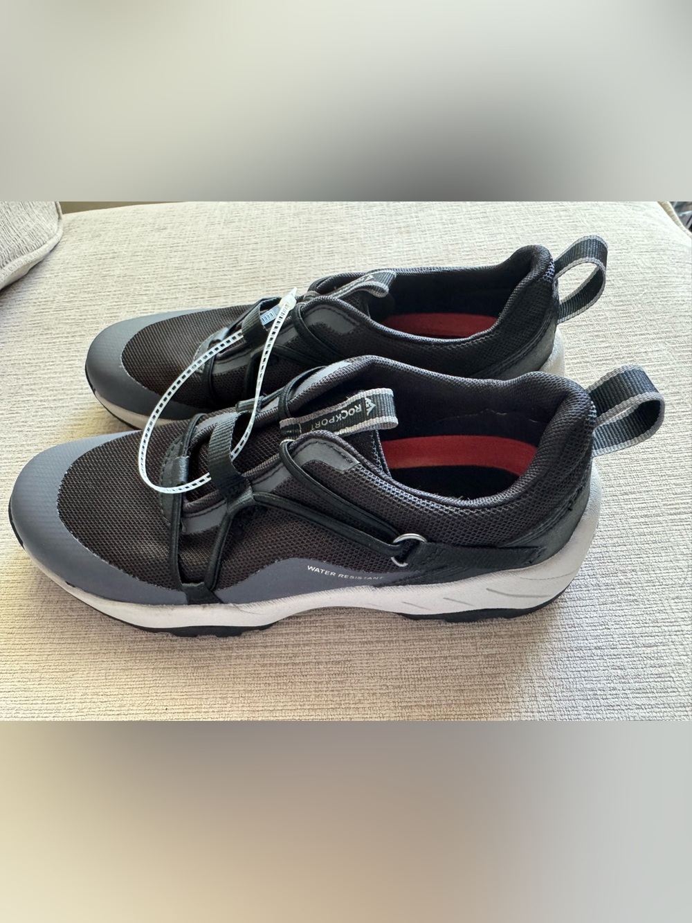 Rockport XCS Water Resistant Black Grey Sneakers Shoes Women’s Size 7 NEW - Picture 3 of 6